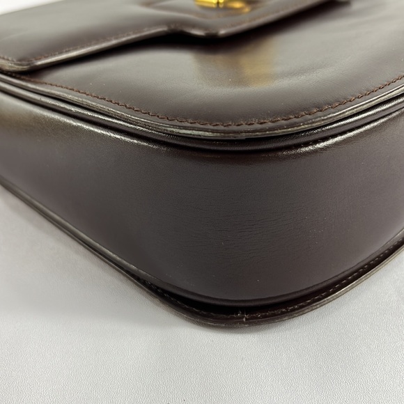 Vintage Gucci Turn-lock Brown Leather Shoulder bag - Picture 13 of 15